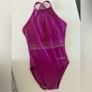 Quatro Pink Rhinestone Leotard